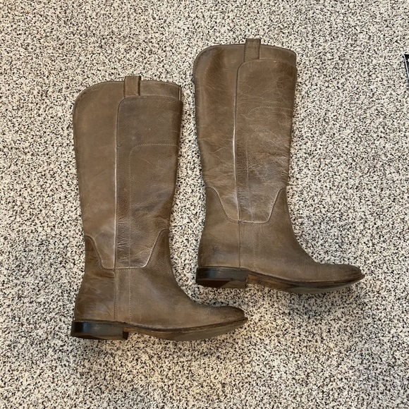 Frye boots, size 7, gray leather - Picture 1 of 4